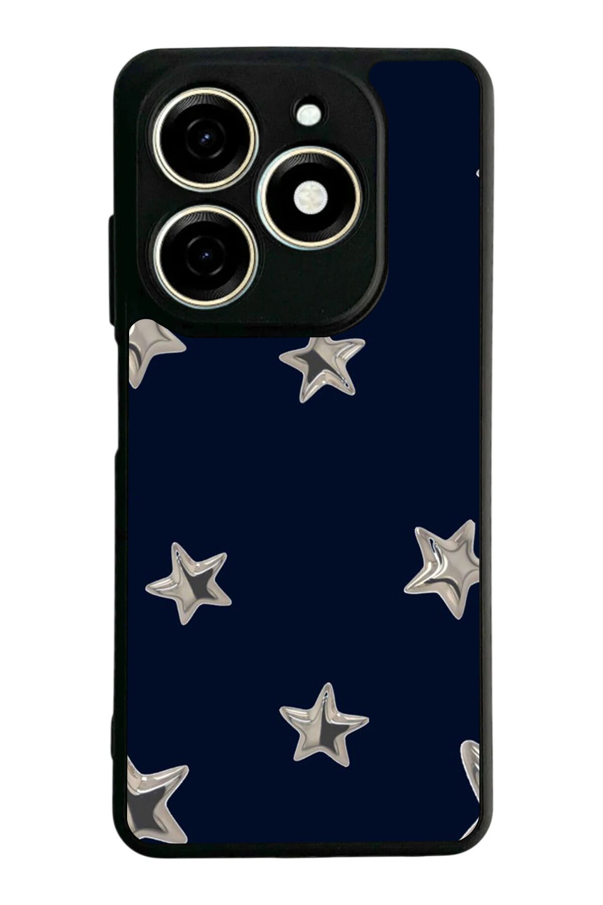 Tecno Spark 20/20C Uyumlu Retro Yildizlar Tasarımlı Glossy Premium Kılıf