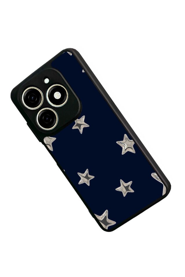Tecno Spark 20/20C Uyumlu Retro Yildizlar Tasarımlı Glossy Premium Kılıf