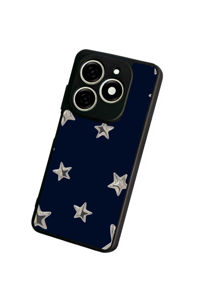 Tecno Spark 20/20C Uyumlu Retro Yildizlar Tasarımlı Glossy Premium Kılıf