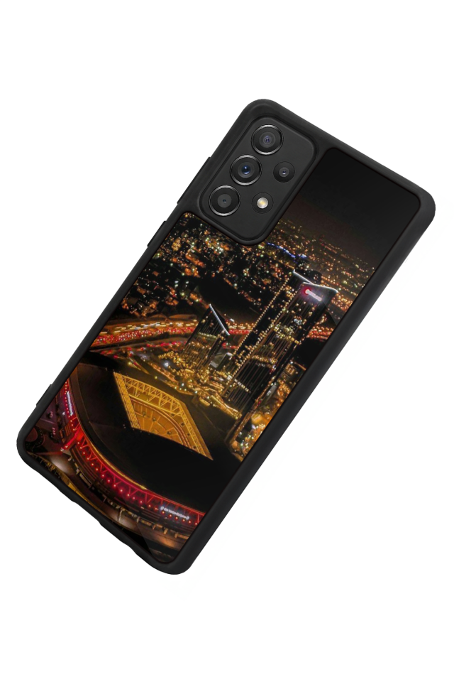 Samsung Galaxy A72 Uyumlu Aslan Tasarımlı Glossy Premium Kılıf