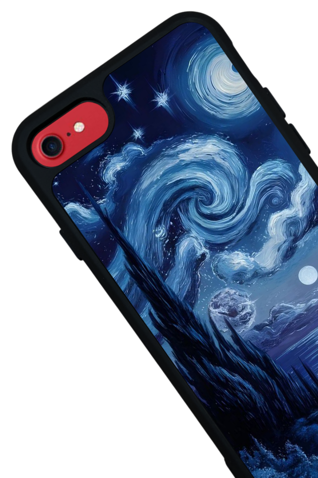 iPhone 8 Uyumlu Ay Tasarımlı Glossy Premium Kılıf