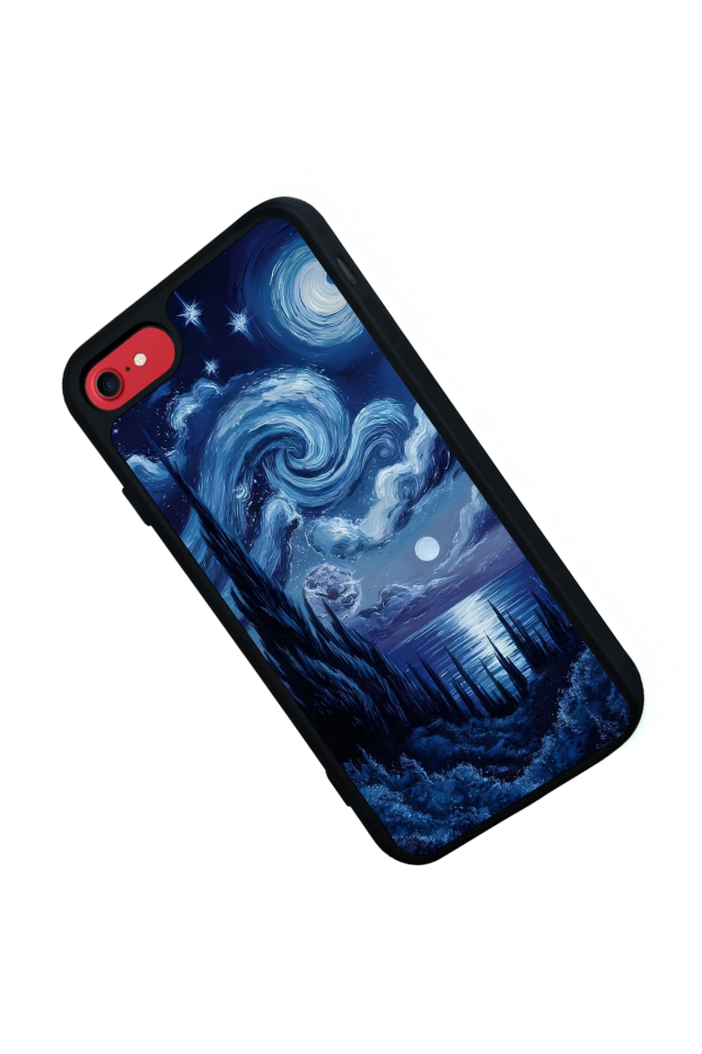 iPhone 8 Uyumlu Ay Tasarımlı Glossy Premium Kılıf