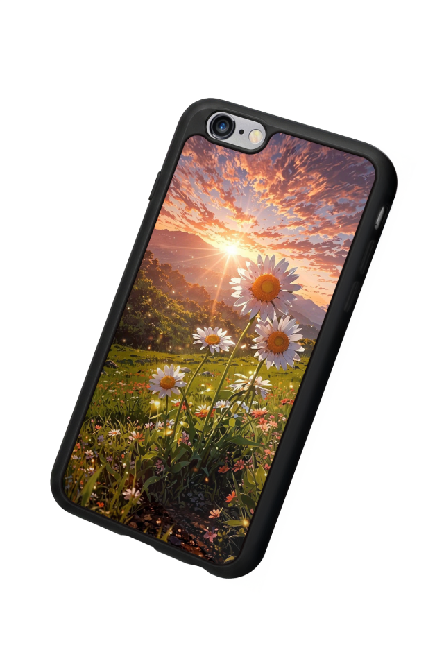 iPhone 6 Plus Uyumlu Cicek Tasarımlı Glossy Premium Kılıf