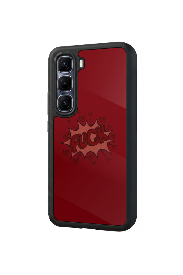 Infinix Hot 60 Pro Plus Uyumlu Kalp Love Tasarımlı Glossy Premium Kılıf