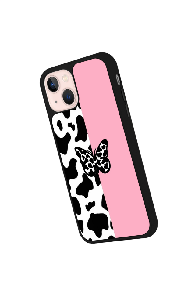 iPhone 15 Plus Uyumlu Kelebek Tasarımlı Glossy Premium Kılıf