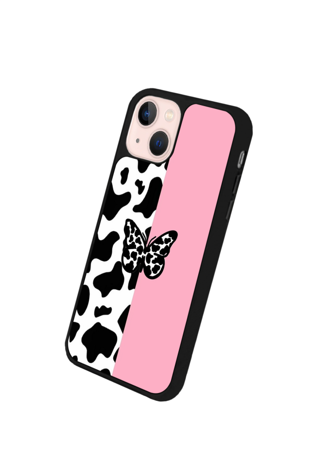 iPhone 15 Plus Uyumlu Kelebek Tasarımlı Glossy Premium Kılıf