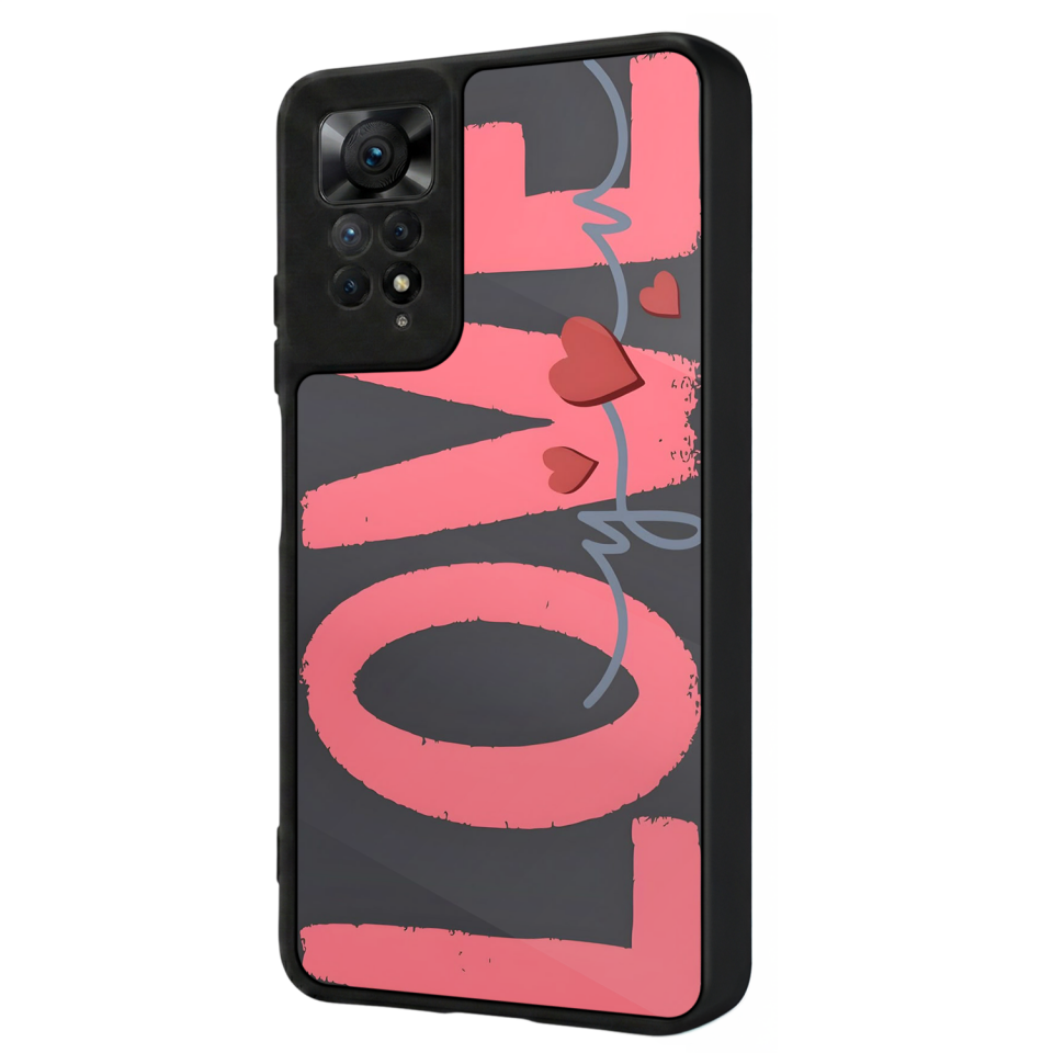 Xiaomi Redmi Note 12 Pro Uyumlu Love Tasarımlı Glossy Premium Kılıf