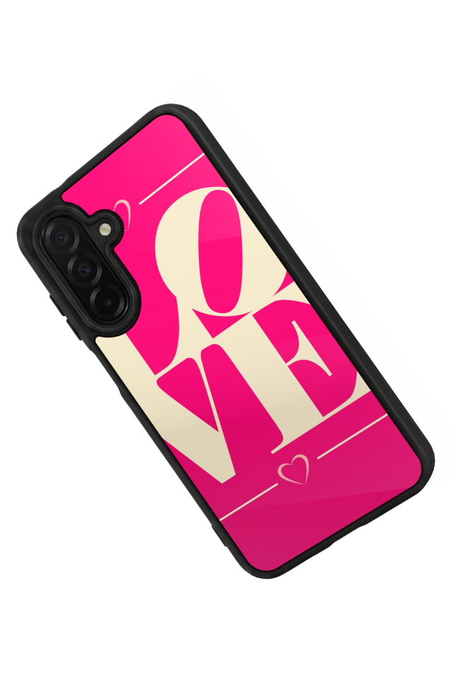 Samsung Galaxy A26 Uyumlu Love Tasarımlı Glossy Premium Kılıf