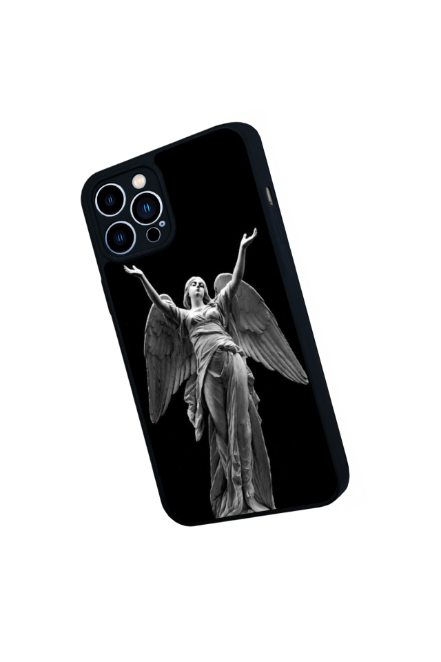 iPhone 12 Pro Max Uyumlu Melek Tasarımlı Glossy Premium Kılıf