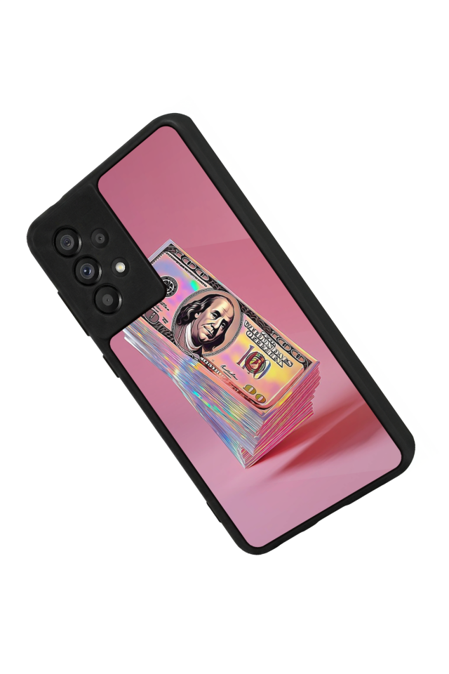 Samsung Galaxy A73 Uyumlu Money Para Tasarımlı Glossy Premium Kılıf