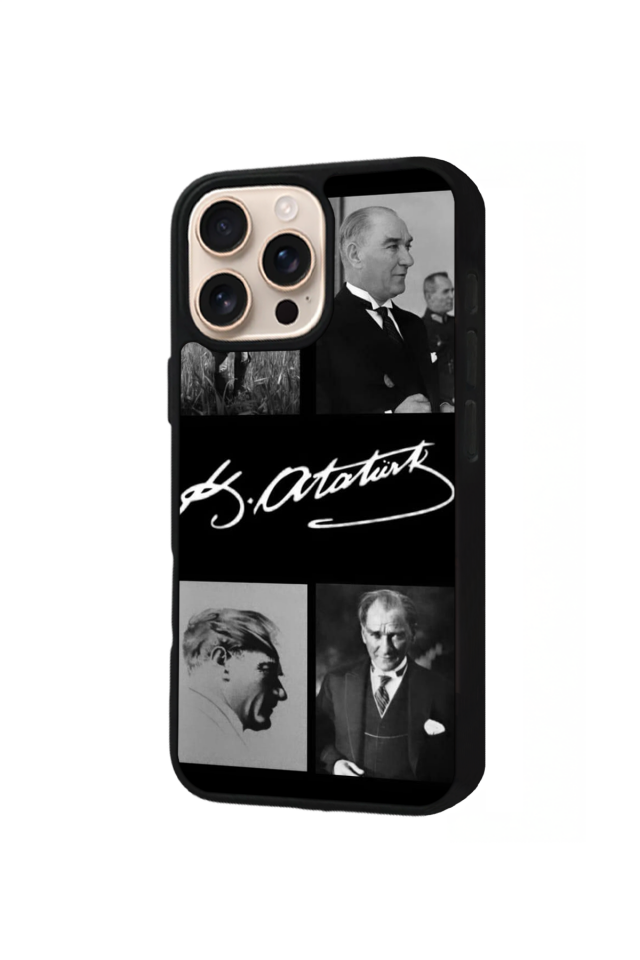 iPhone 14 Pro Uyumlu Mustafa Kemal Ataturk Tasarımlı Glossy Premium Kılıf