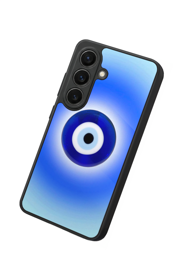 Samsung Galaxy S26 Uyumlu Nazar Tasarımlı Glossy Premium Kılıf