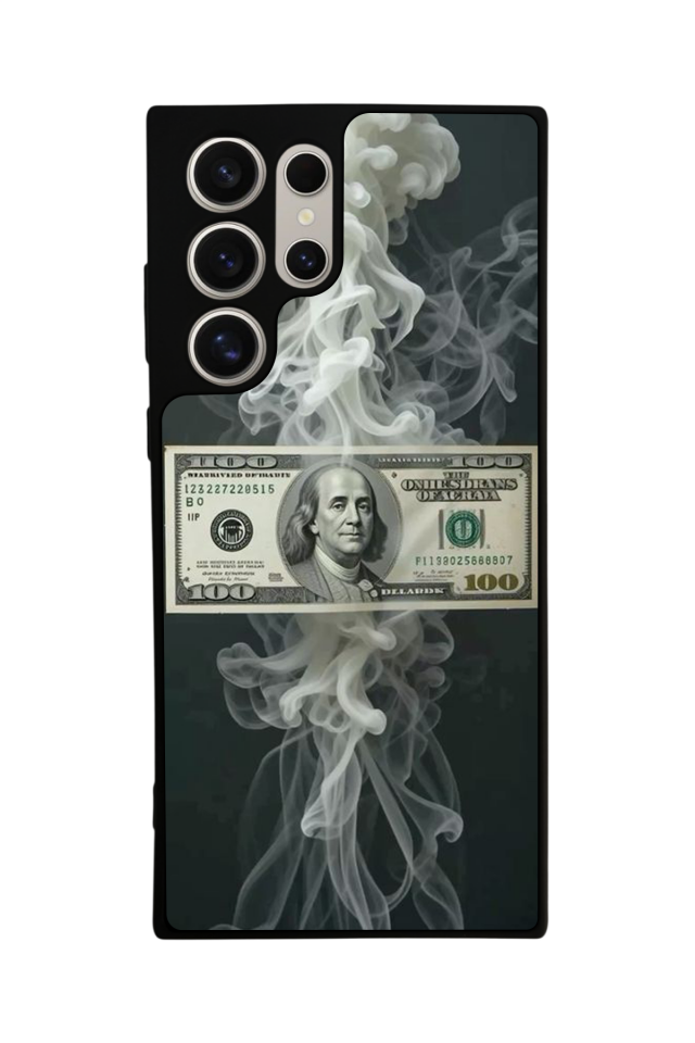 Samsung Galaxy S23 Ultra Uyumlu Para Tasarımlı Glossy Premium Kılıf