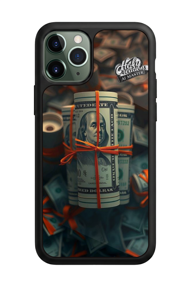 iPhone 11 Pro Uyumlu Para Tasarımlı Glossy Premium Kılıf