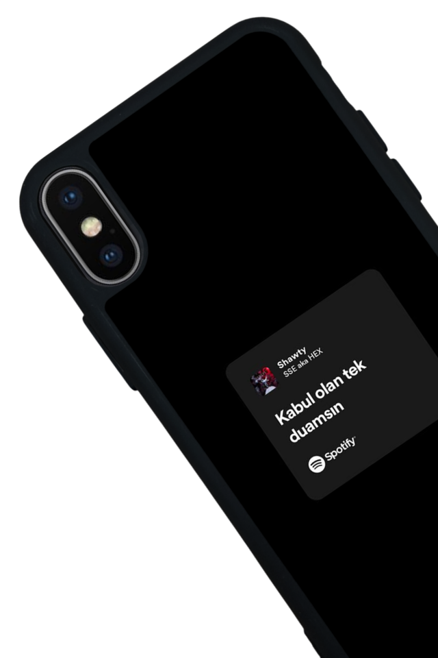 iPhone XS Max Uyumlu Sarki Sozleri Tasarımlı Glossy Premium Kılıf