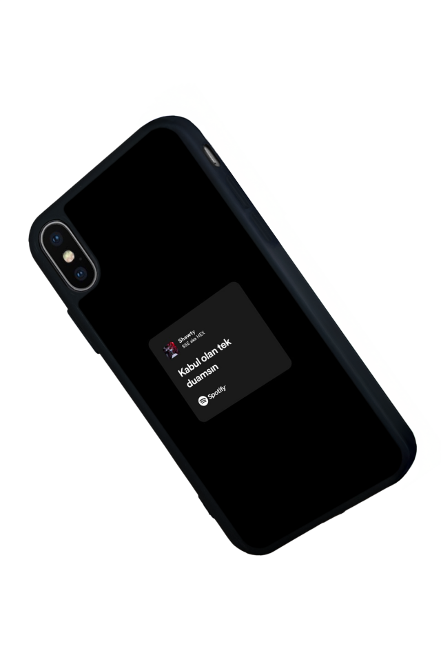iPhone XS Max Uyumlu Sarki Sozleri Tasarımlı Glossy Premium Kılıf