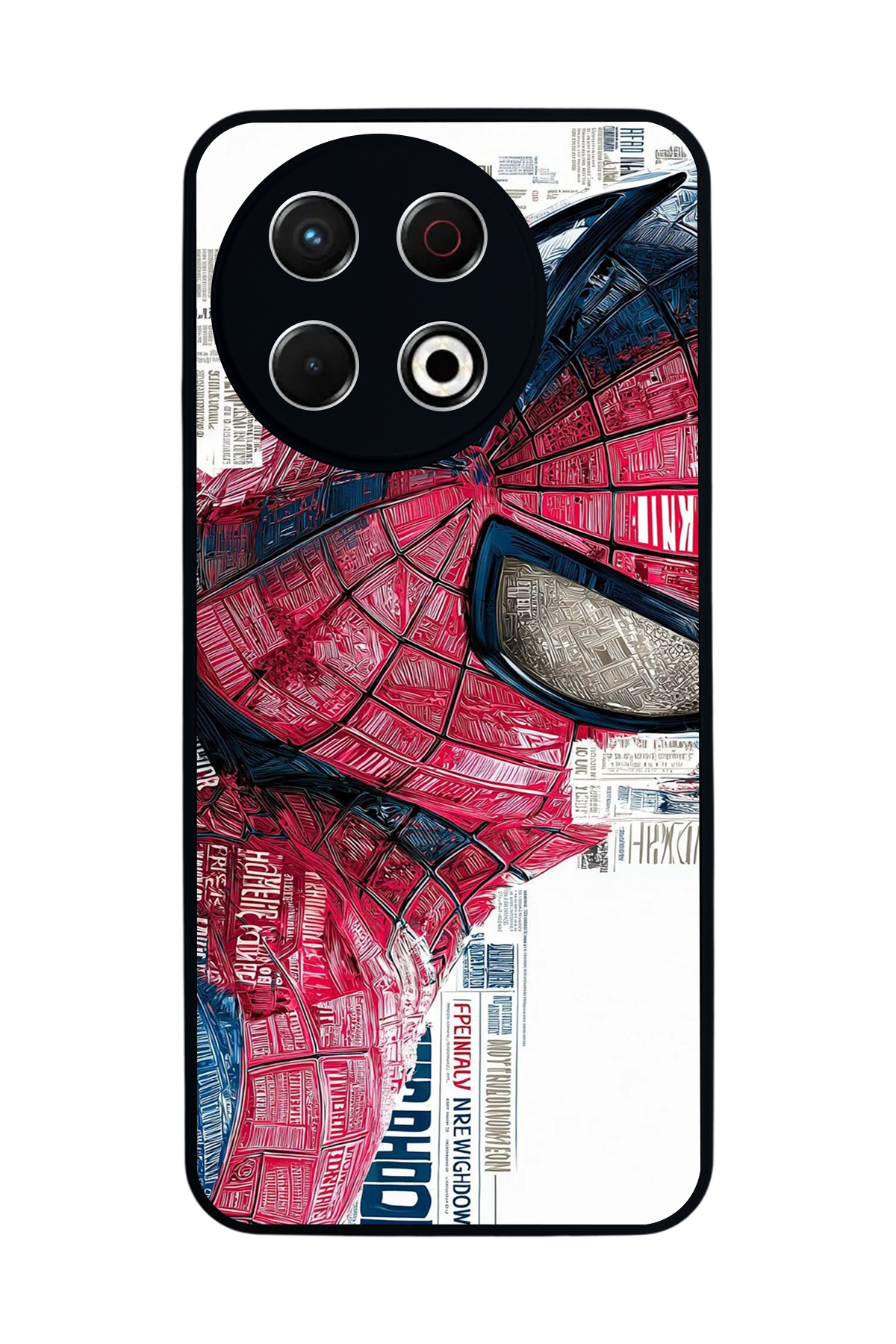 Tecno Spark 30 Pro Uyumlu Spider Man ( Örümcek Adam ) Tasarımlı Glossy Premium Kılıf