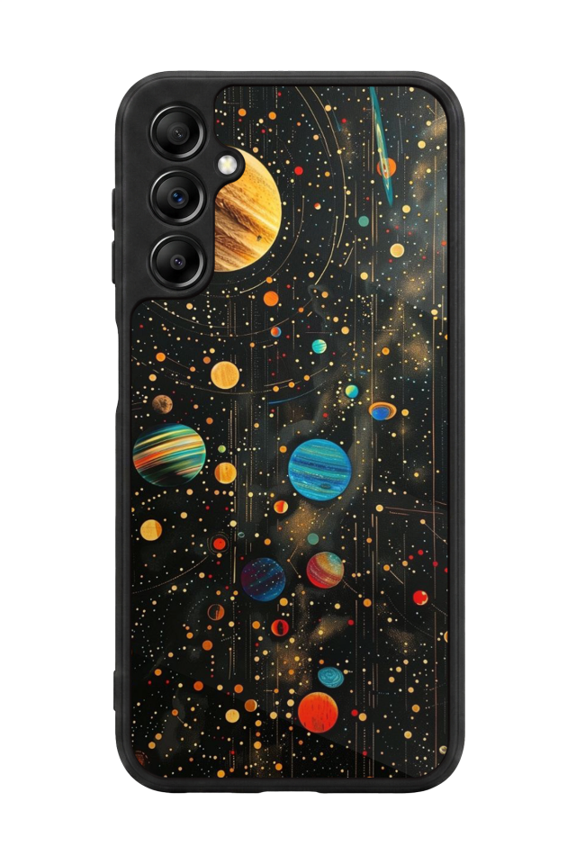 Samsung Galaxy A14 Uyumlu Uzay Tasarımlı Glossy Premium Kılıf