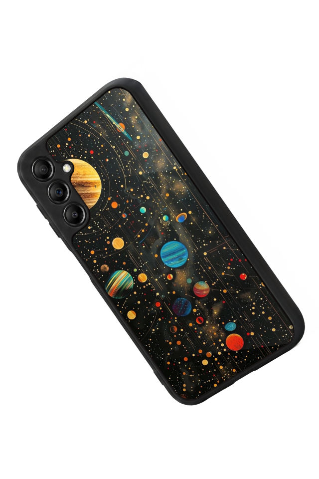 Samsung Galaxy A14 Uyumlu Uzay Tasarımlı Glossy Premium Kılıf