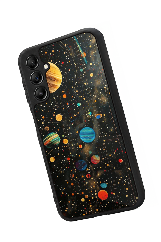 Samsung Galaxy A14 Uyumlu Uzay Tasarımlı Glossy Premium Kılıf