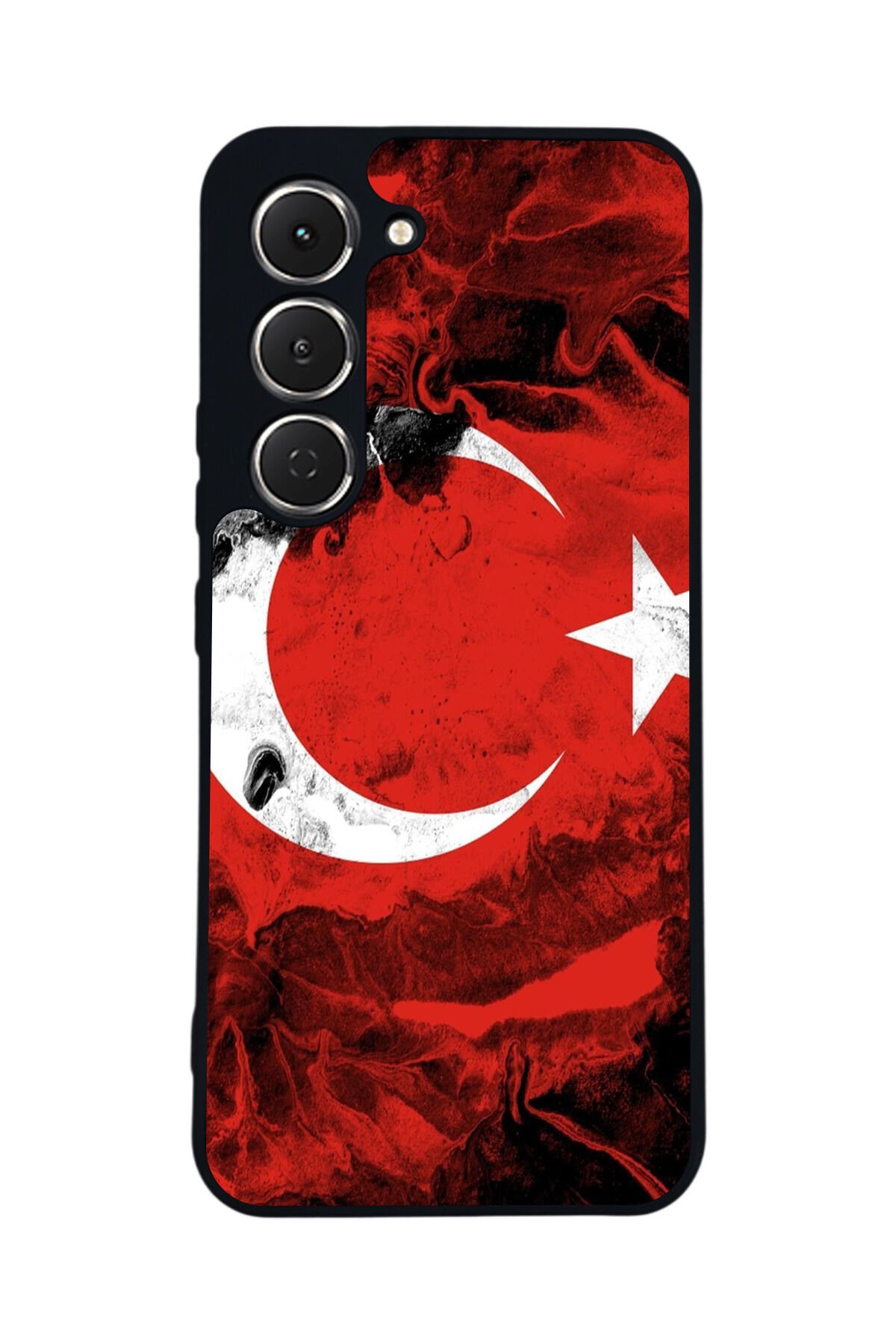 Tecno Spark 40 Pro Uyumlu Türk Bayragi Tasarımlı Glossy Premium Kılıf