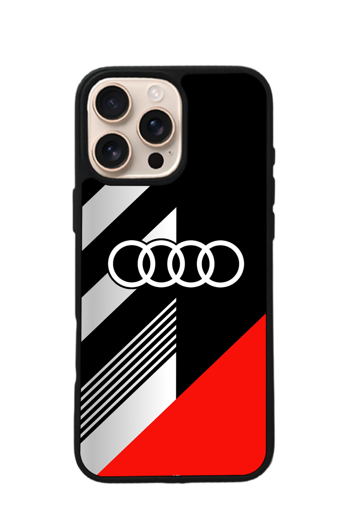 iPhone 16 Pro Uyumlu Audi Tasarımlı Glossy Premium Kılıf