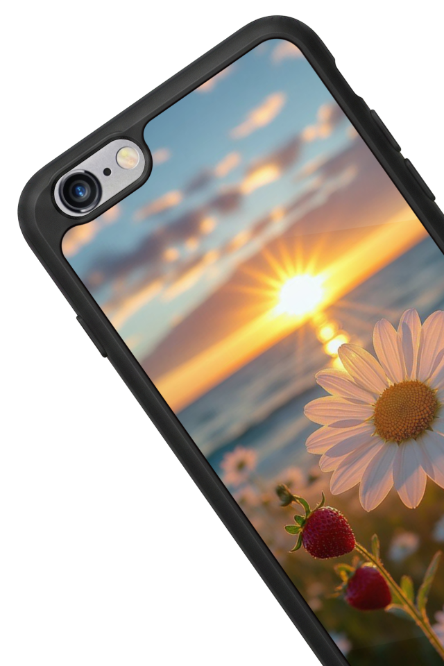 iPhone 6 Plus Uyumlu Cicek Tasarımlı Glossy Premium Kılıf