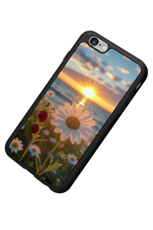 iPhone 6 Plus Uyumlu Cicek Tasarımlı Glossy Premium Kılıf
