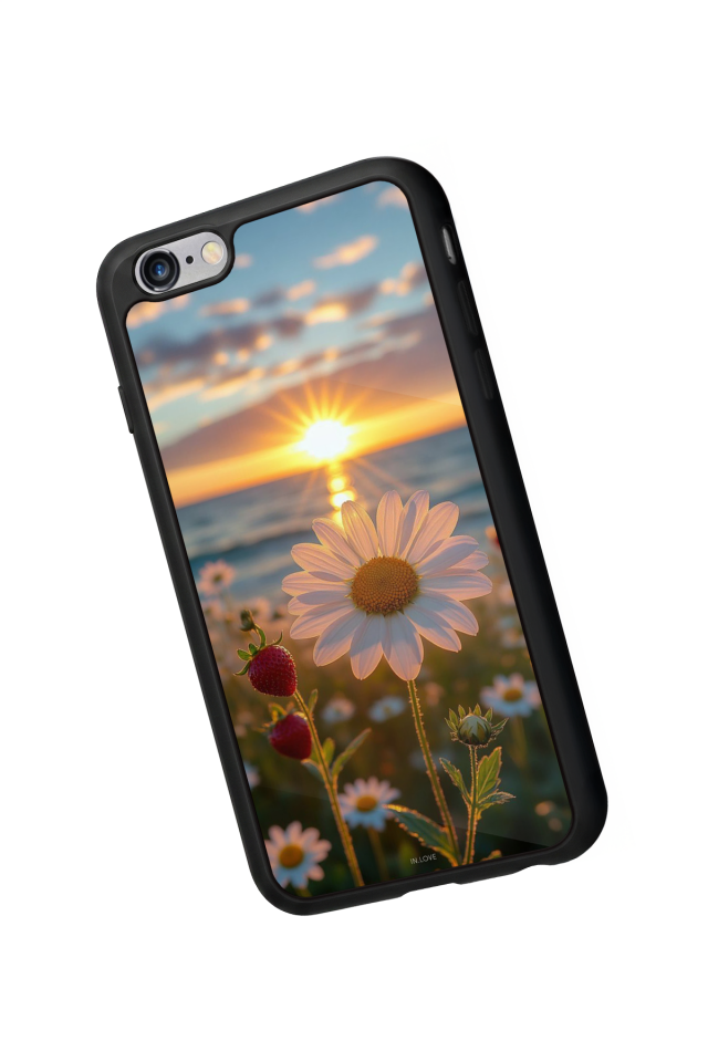 iPhone 6 Plus Uyumlu Cicek Tasarımlı Glossy Premium Kılıf