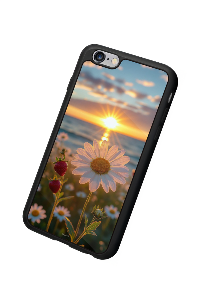 iPhone 6 Plus Uyumlu Cicek Tasarımlı Glossy Premium Kılıf