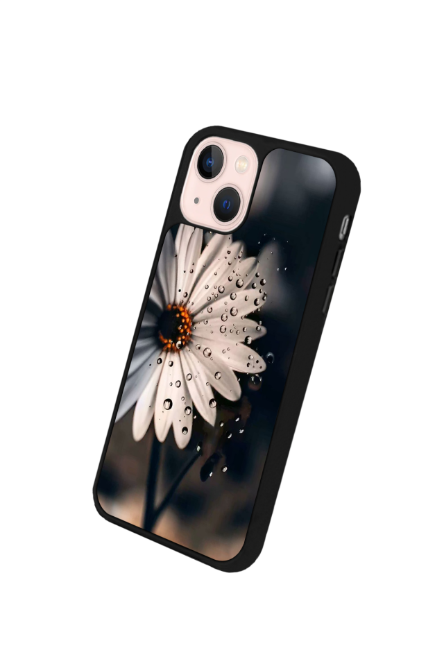 iPhone 13 Mini Uyumlu Cicek Tasarımlı Glossy Premium Kılıf