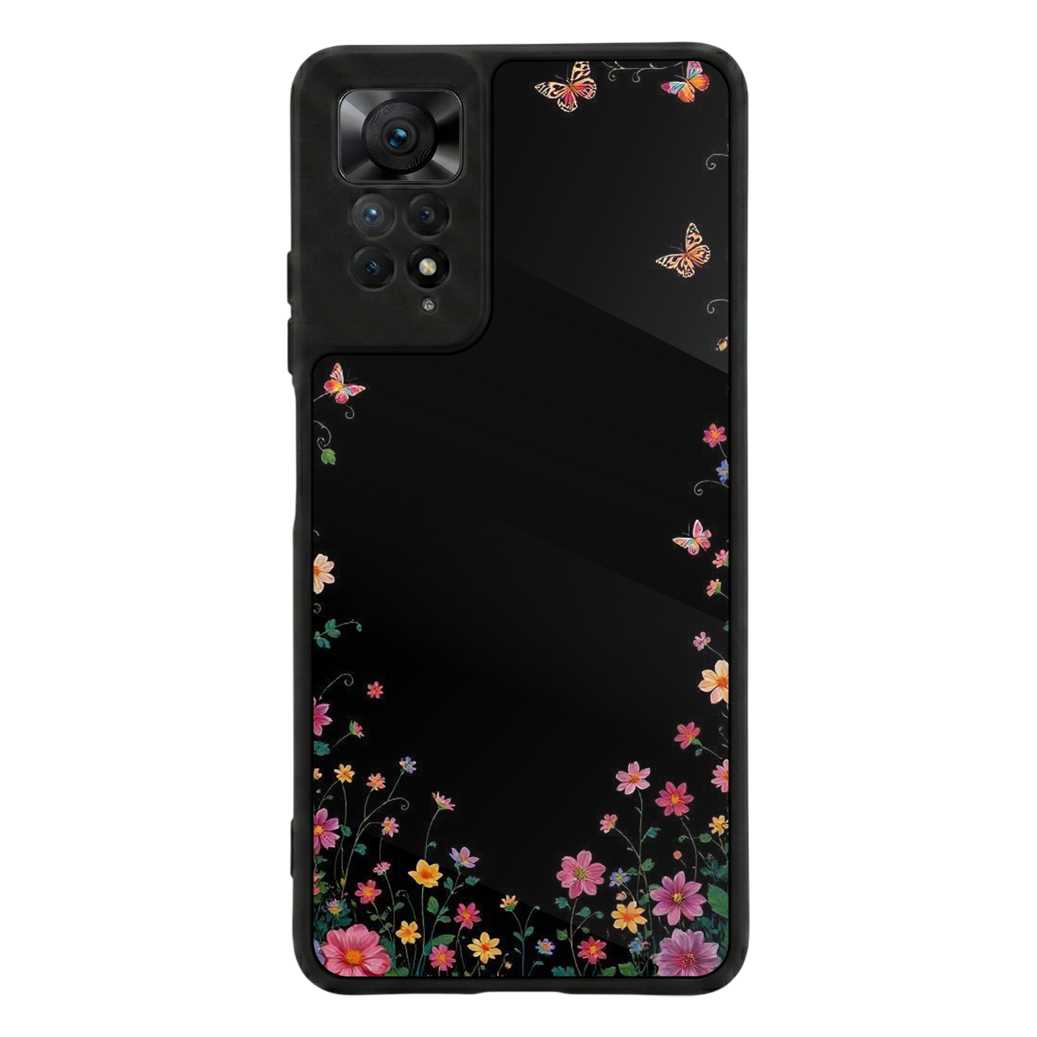 Xiaomi Redmi Note 11 Pro Uyumlu Floral Tasarımlı Glossy Premium Kılıf