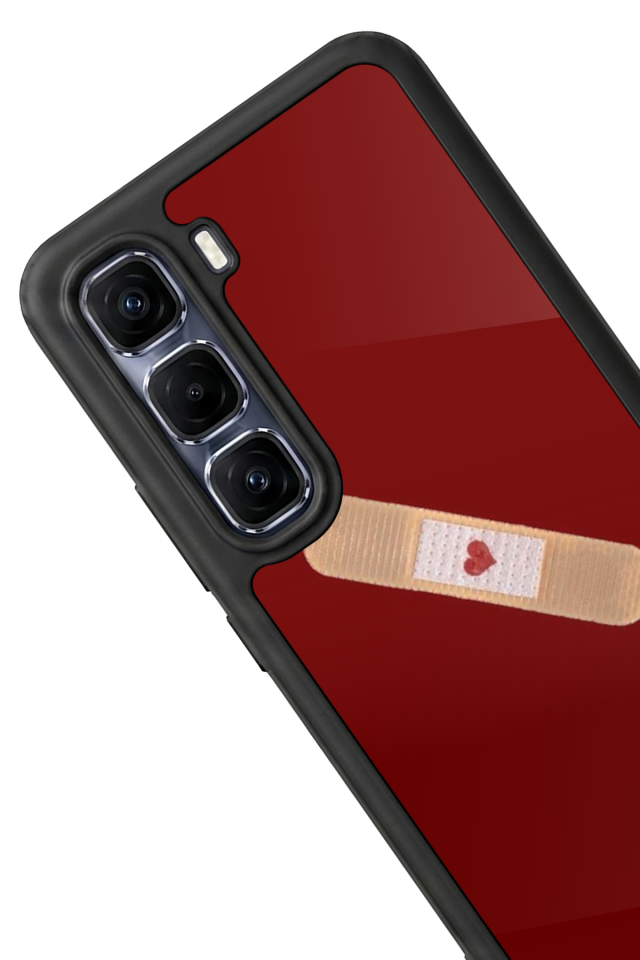 Infinix Hot 60 Pro Plus Uyumlu Kalp Love Tasarımlı Glossy Premium Kılıf