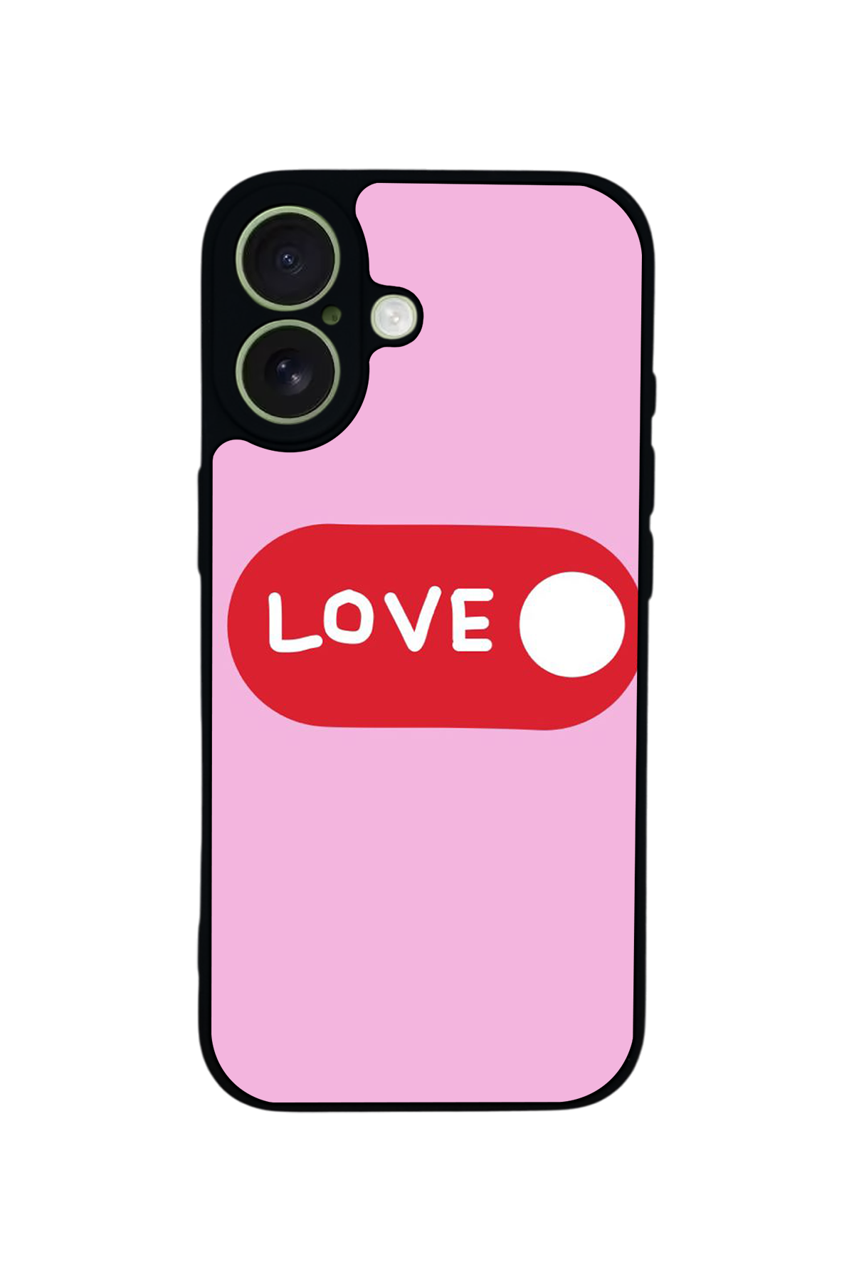 iPhone 17 Uyumlu Kalp Love Tasarımlı Glossy Premium Kılıf