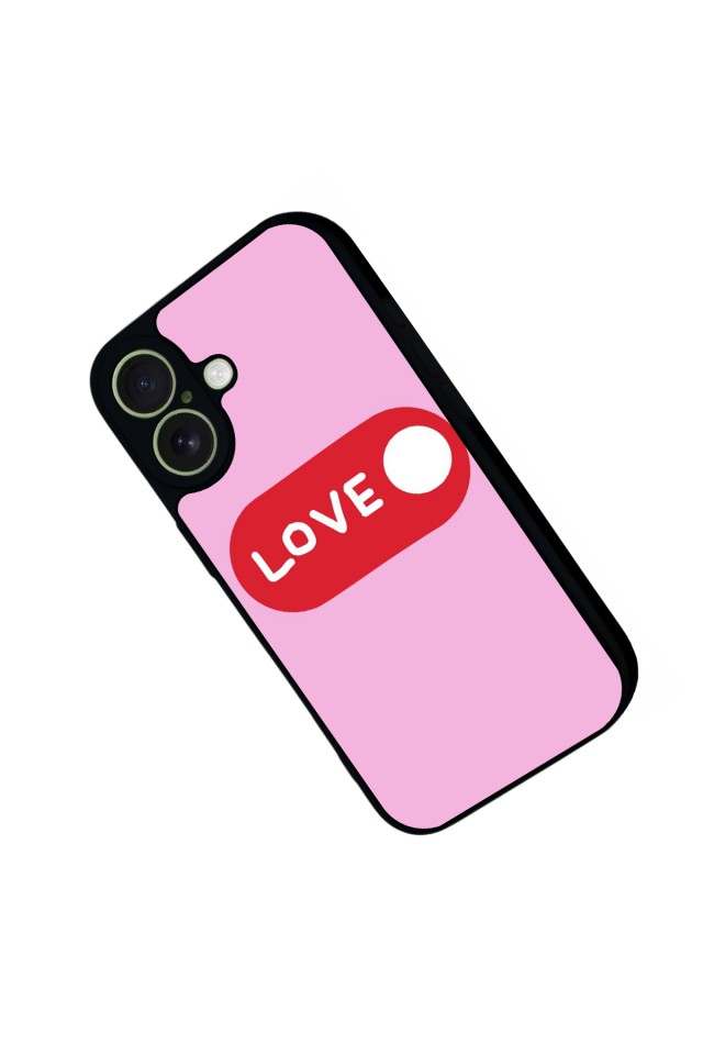 iPhone 17 Uyumlu Kalp Love Tasarımlı Glossy Premium Kılıf