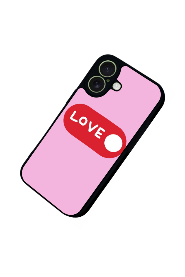 iPhone 17 Uyumlu Kalp Love Tasarımlı Glossy Premium Kılıf