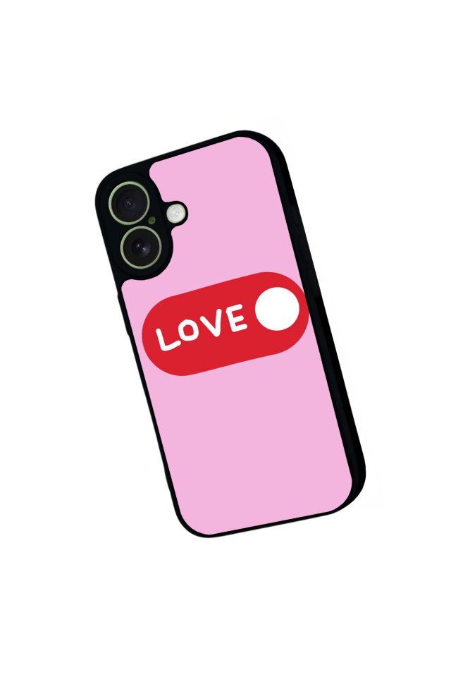 iPhone 17 Uyumlu Kalp Love Tasarımlı Glossy Premium Kılıf