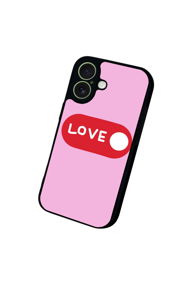iPhone 17 Uyumlu Kalp Love Tasarımlı Glossy Premium Kılıf