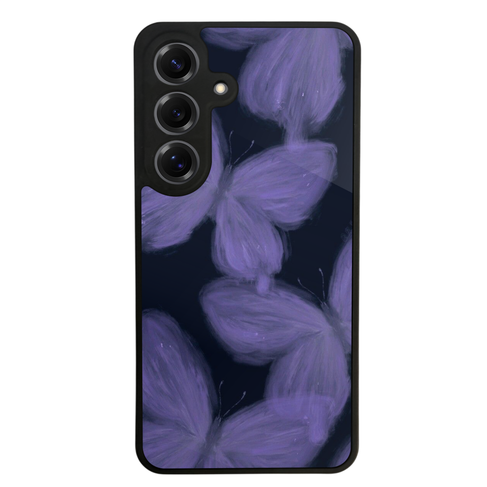 Samsung Galaxy S25 Uyumlu Kelebek Tasarımlı Glossy Premium Kılıf