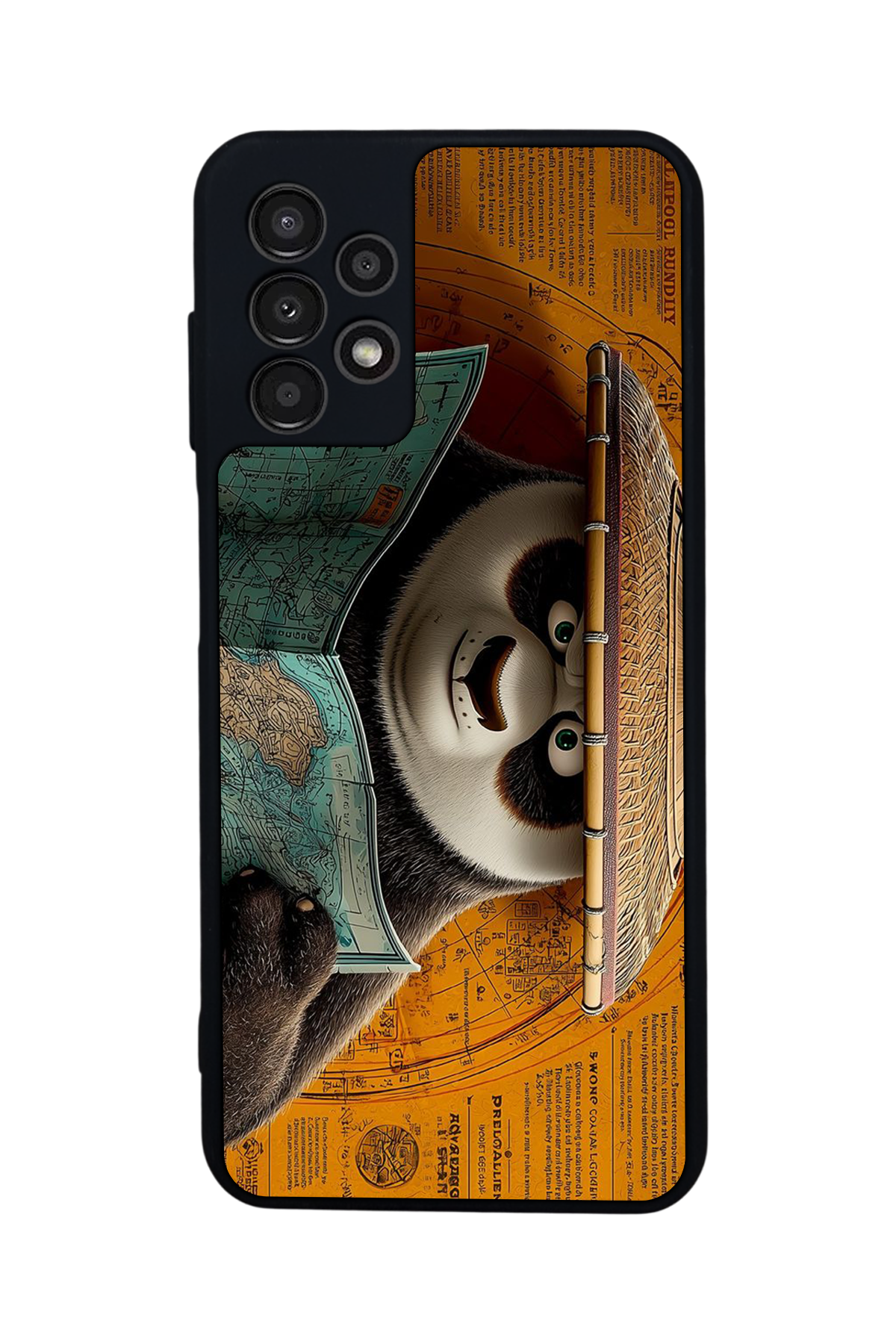 Samsung Galaxy A13 Uyumlu Kung Fu Panda Tasarımlı Glossy Premium Kılıf
