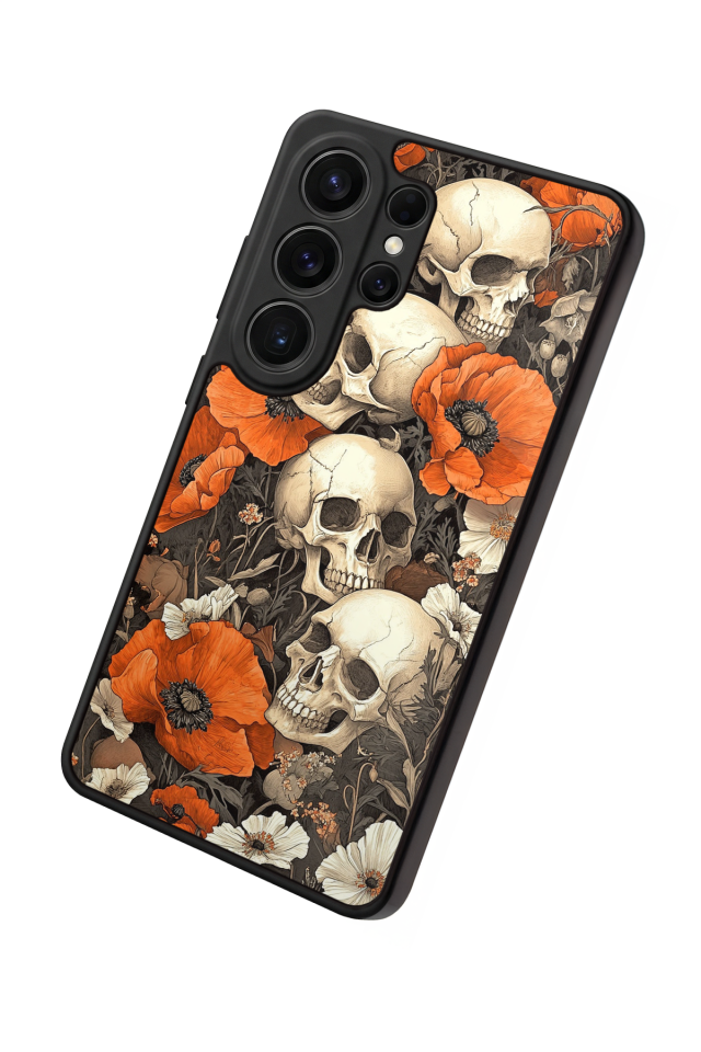 Samsung Galaxy S26 Ultra Uyumlu KuruKafa Tasarımlı Glossy Premium Kılıf