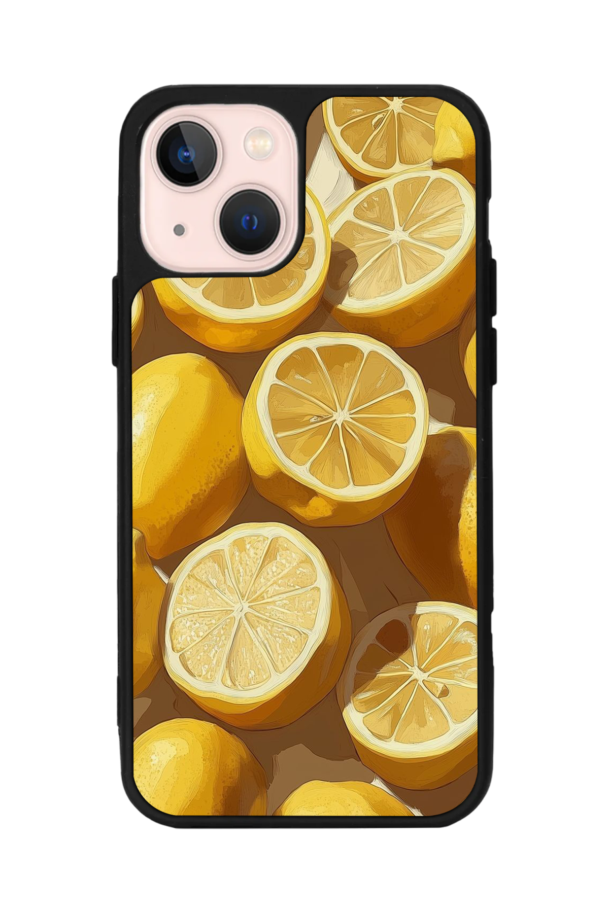iPhone 15 Uyumlu Limon Tasarımlı Glossy Premium Kılıf