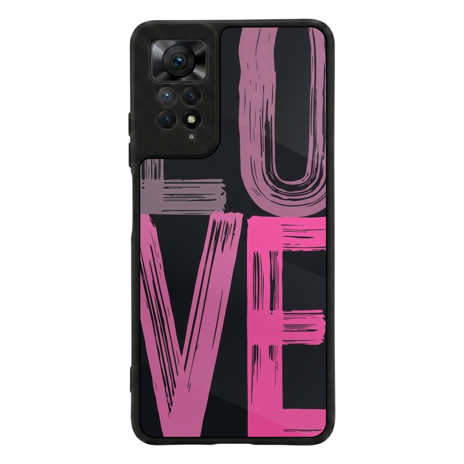 Xiaomi Redmi Note 12 Pro Uyumlu Love Tasarımlı Glossy Premium Kılıf