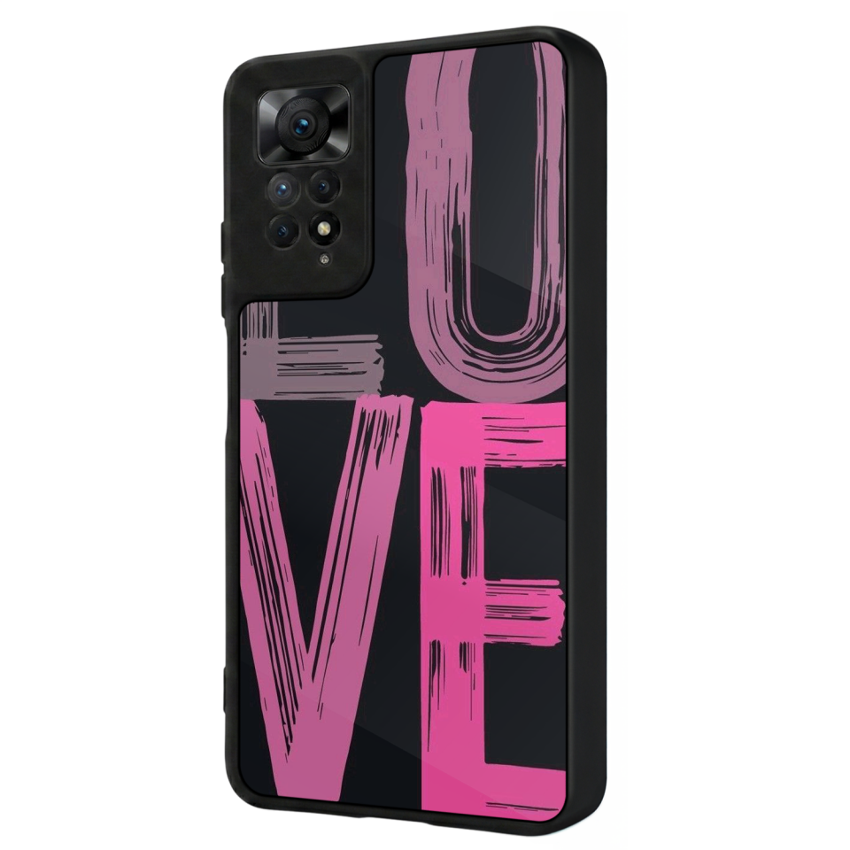 Xiaomi Redmi Note 12 Pro Uyumlu Love Tasarımlı Glossy Premium Kılıf