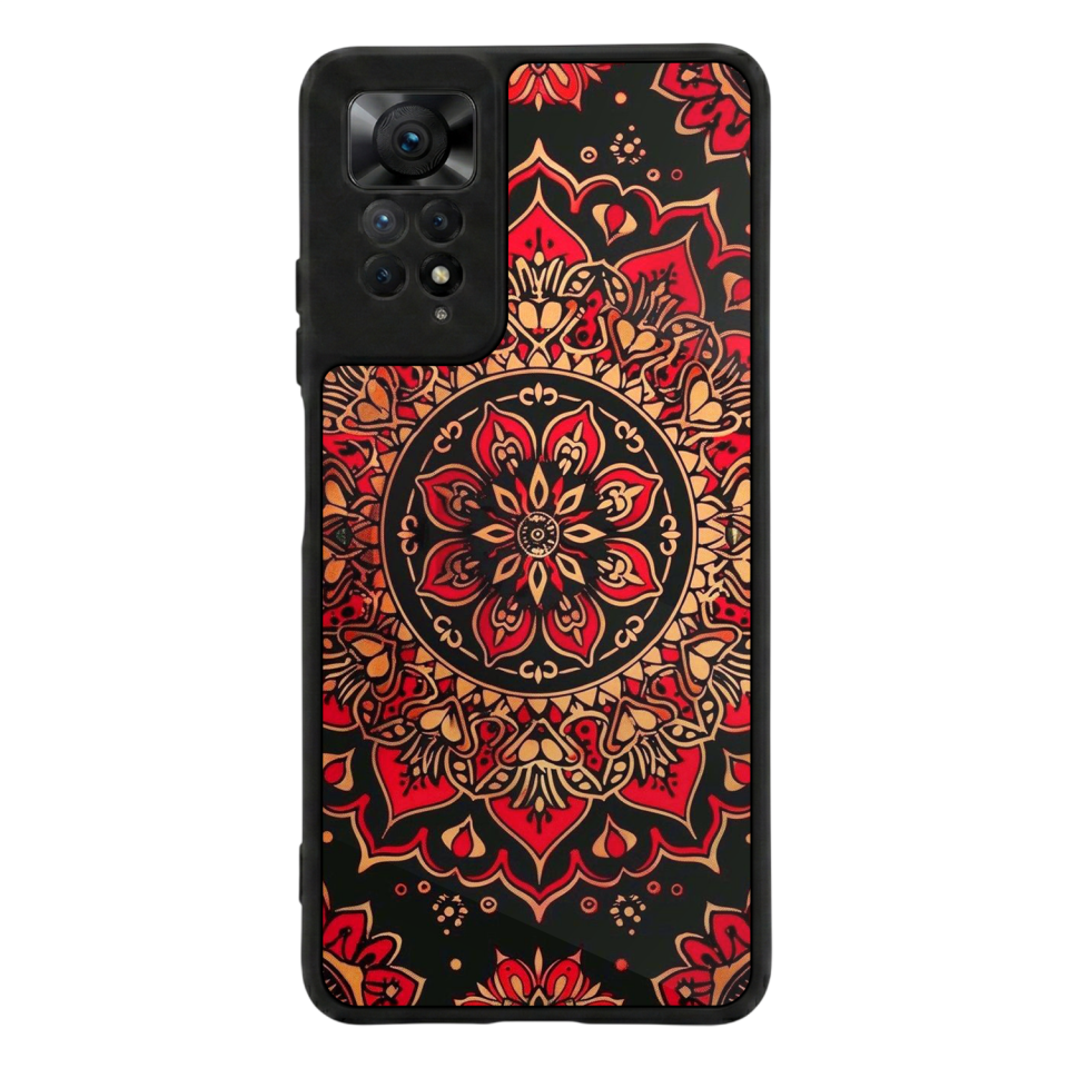 Xiaomi Redmi Note 12 Pro Uyumlu Mandala Tasarımlı Glossy Premium Kılıf