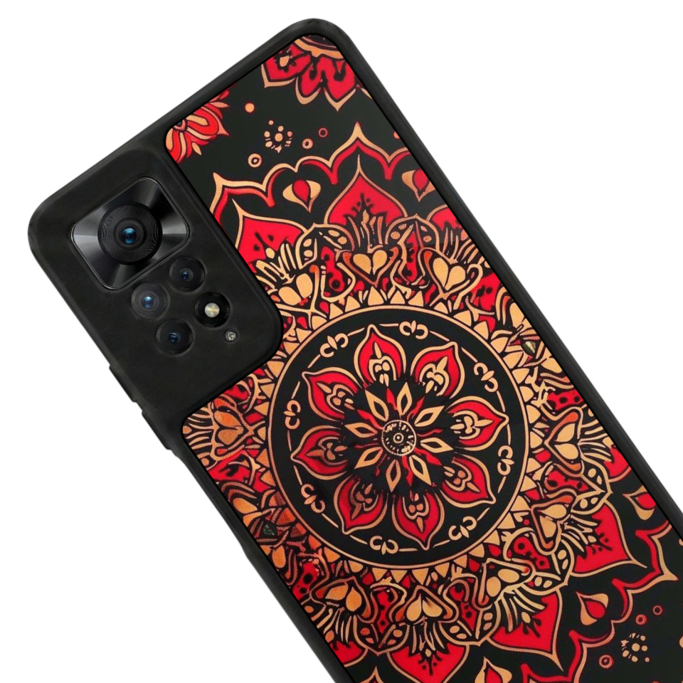 Xiaomi Redmi Note 12 Pro Uyumlu Mandala Tasarımlı Glossy Premium Kılıf