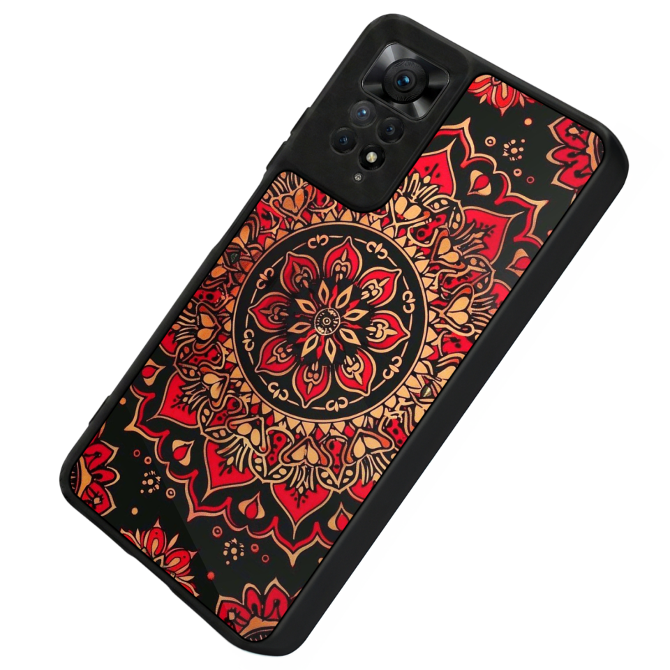 Xiaomi Redmi Note 12 Pro Uyumlu Mandala Tasarımlı Glossy Premium Kılıf