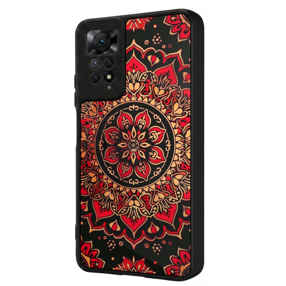 Xiaomi Redmi Note 12 Pro Uyumlu Mandala Tasarımlı Glossy Premium Kılıf