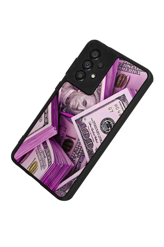 Samsung Galaxy A73 Uyumlu Money Para Tasarımlı Glossy Premium Kılıf