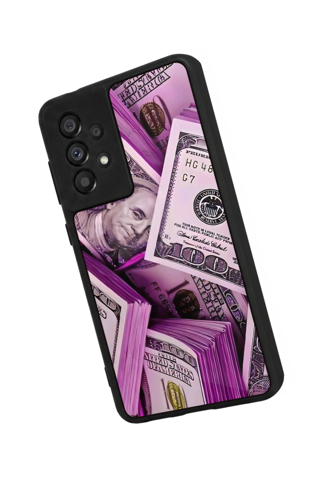 Samsung Galaxy A73 Uyumlu Money Para Tasarımlı Glossy Premium Kılıf